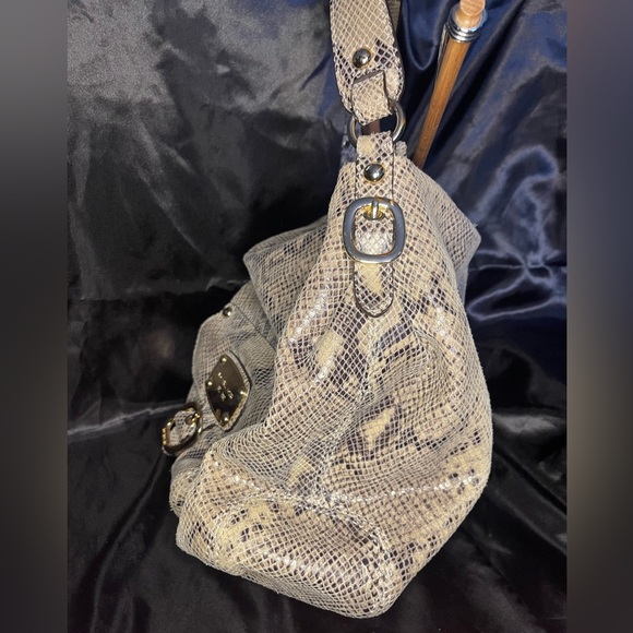 Michael Kors snakeskin purse. Used. - Picture 2 of 4